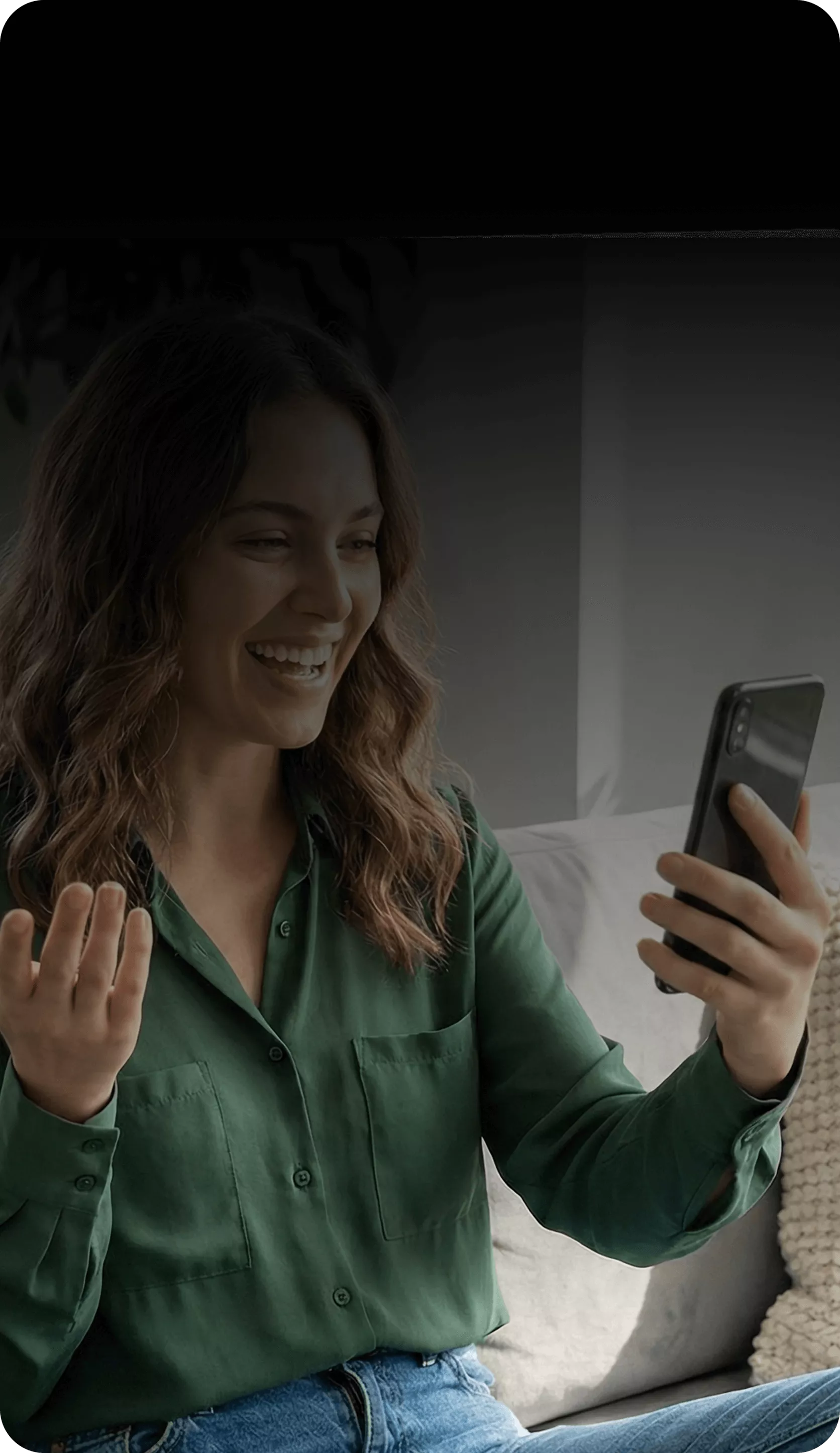 Communication platform background with network visualization