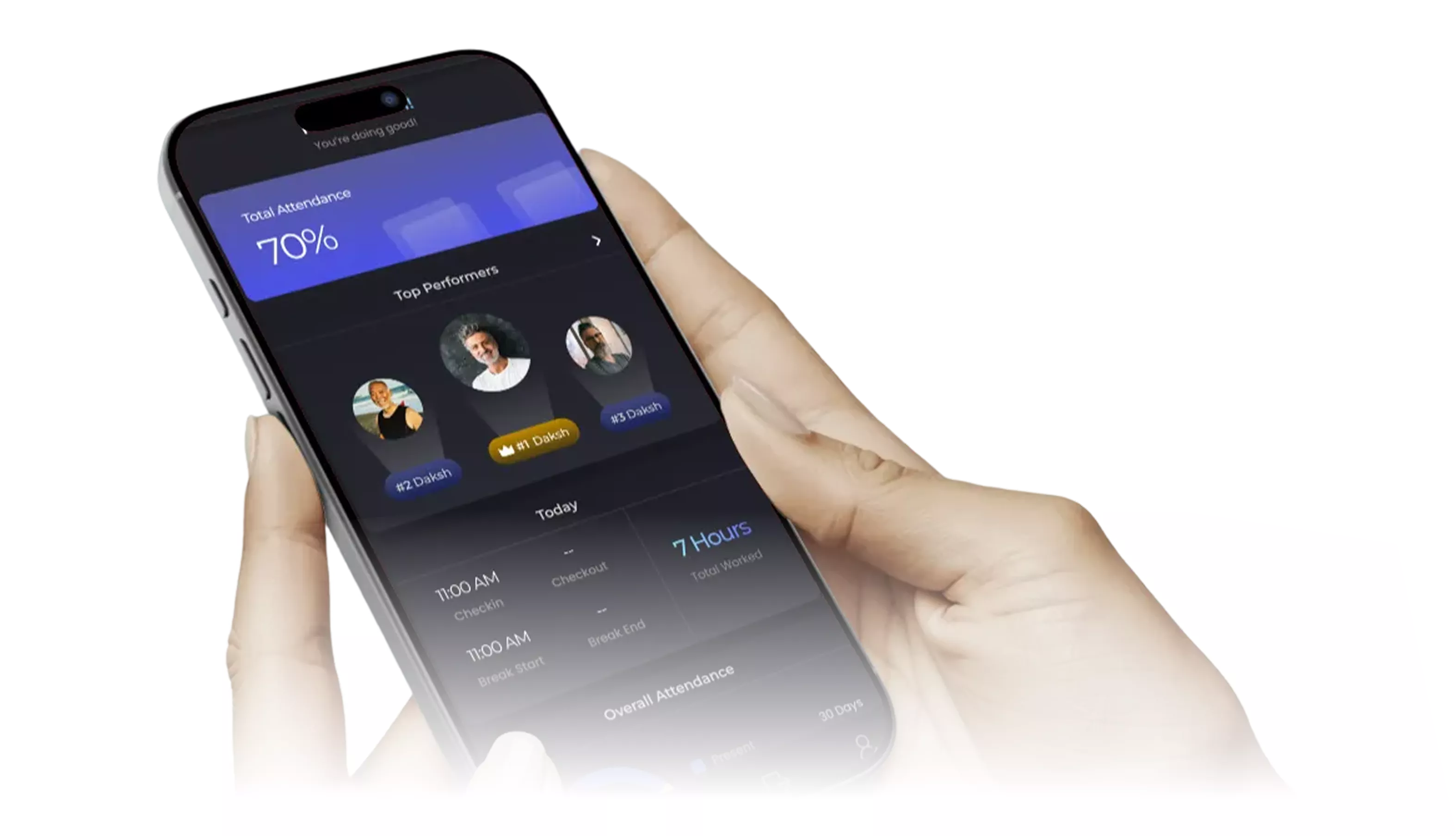 OS Platform Mobile Application Interface showcasing builder management features